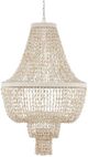Currey & Company Natural/Pearlized White Cybele Chandelier-3