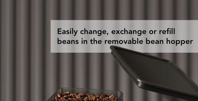 KitchenAid® 8 Oz. Removable Bean Hopper with lid for KitchenAid® Semi Automatic Espresso Machines-4