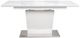 Mazin Furniture Cynthia Glass Top Dining Table with Grey Faux Marble -1