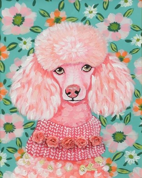 Stylecraft Poddle in Pink Wall Art-2