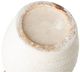 A & B Home White Round Ceramic Vase with Stripe Pattern-5