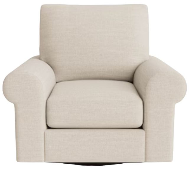 Bassett® Furniture Customizable Benchmade Premier Large Roll Arm Swivel Chair-1