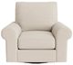 Bassett® Furniture Customizable Benchmade Premier Large Roll Arm Swivel Chair-1