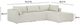 TOV Furniture Hangover 4-Piece Cream Performance Fabric Outdoor Modular Sectional-2