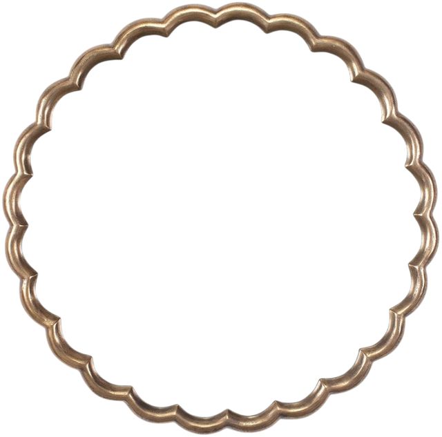 Uttermost® Cerrito Antique Brass Round Mirror-0