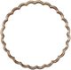Uttermost® Cerrito Antique Brass Round Mirror-0