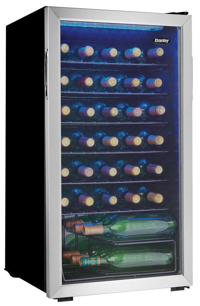 Danby® 18" Black Stainless Steel Wine Cooler-6