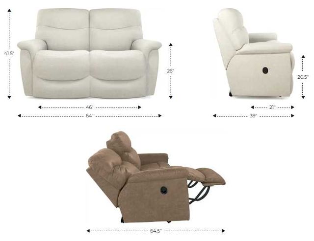 La-Z-Boy® James Hazel Manual Reclining Loveseat-2