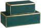 Uttermost® Karis 2-Piece Emerald Green Boxes Set-0