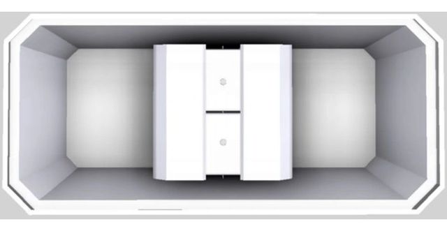 Vent-A-Hood® Designer Series 66" White Island Range Hood-3