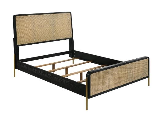 Coaster® Arini 5-piece Black/Natural Queen Bedroom Set-1