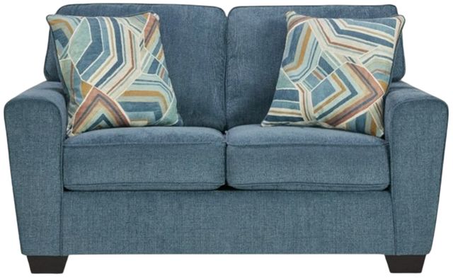Signature Design by Ashley® Cashton Blue Loveseat-1
