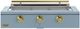 Caliber™ Rockwell Social 3-Burner Bluestone Built-In Liquid Propane Grill with Brass Hardware-0