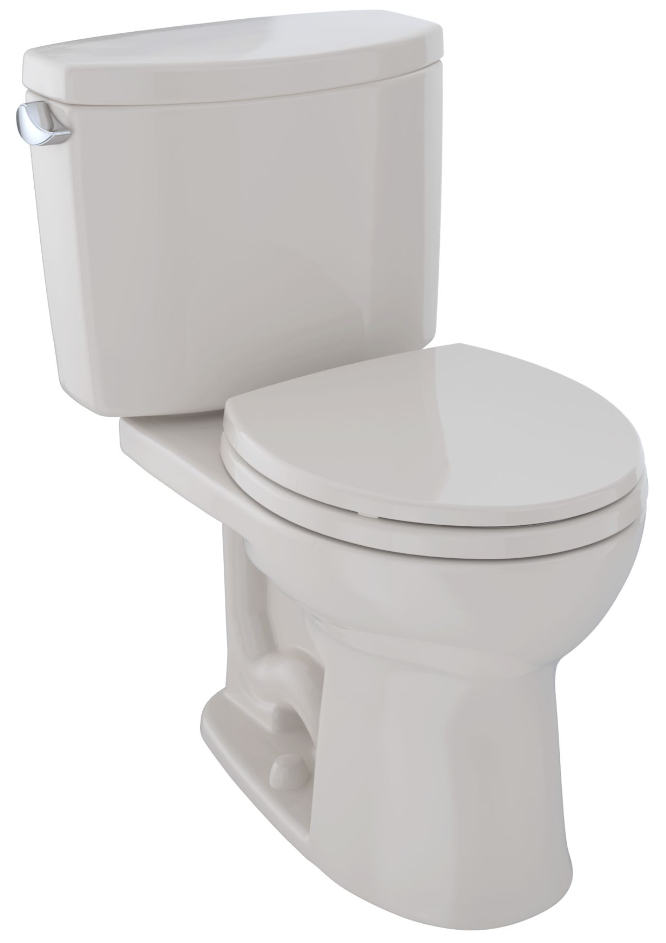 beige toilet seat