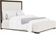 Riverside Furniture Lydia Dark Cabernet/White King Upholstered Panel Storage Bed-0