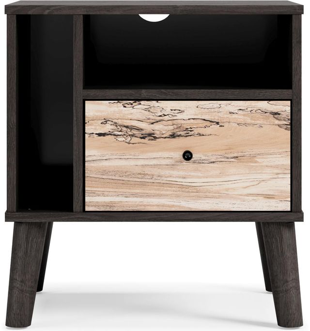 Signature Design by Ashley® Piperton 4-Piece Two-tone Brown/Black Twin Panel Headboard Set-3