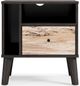 Signature Design by Ashley® Piperton 4-Piece Two-tone Brown/Black Twin Panel Headboard Set-3