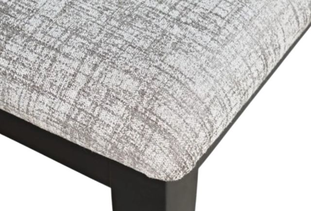 Jofran Inc. Urban Icon Black/Gray Upholstered Bench-3