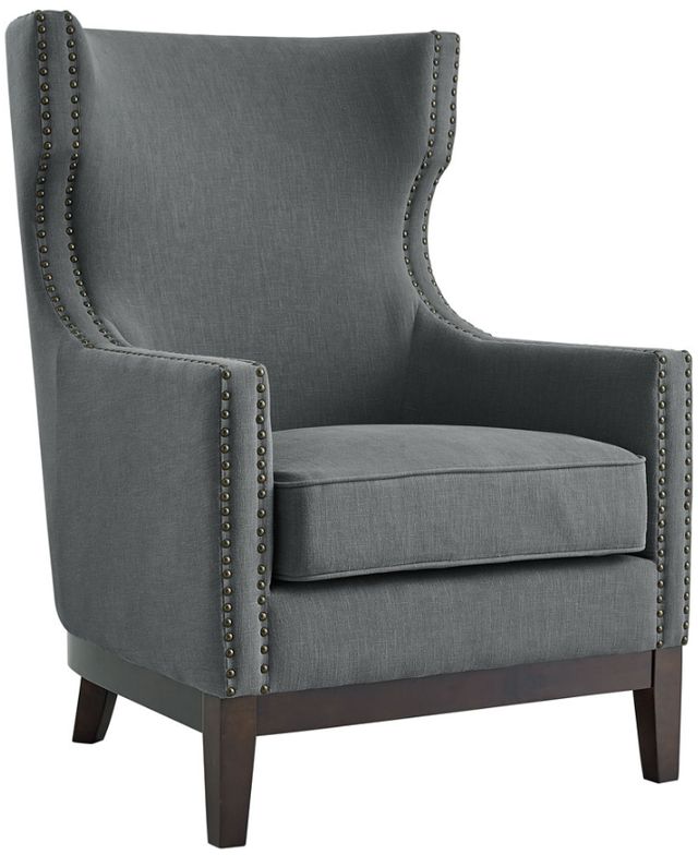 Steve Silver Co. Roswell Gray Wing Back Chair-0