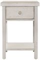 Liberty Furniture Modern Farmhouse Flea Market White Chairside Table-2