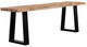Porter International Designs Manzanita Natural Trapezoid Base Dining Bench-0