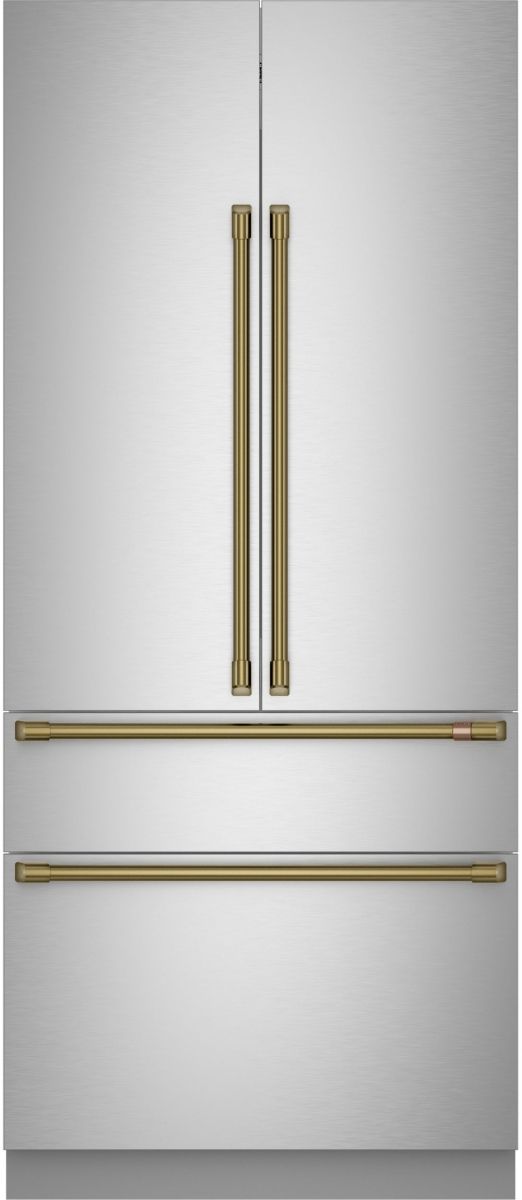 Café™ Brushed Brass Refrigeration Handle Kit-1