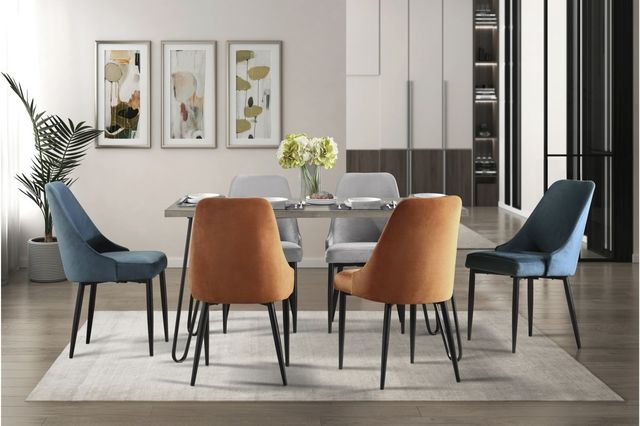 Mazin Furniture Keene 7-Piece Gray Dining Set-3