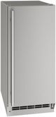 U-Line® 14.94" Stainless Solid Outdoor Nugget Ice Maker-0