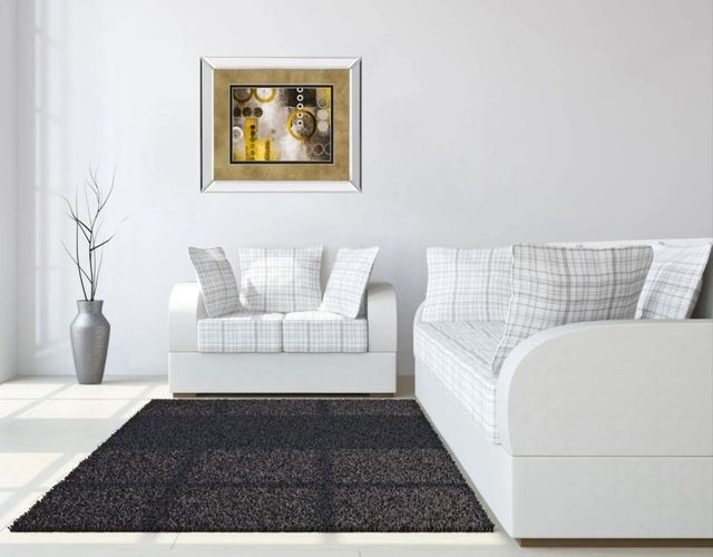 Classy Art Yellow Liberated by Â Michael Marcon Mirror Framed Wall Art-2
