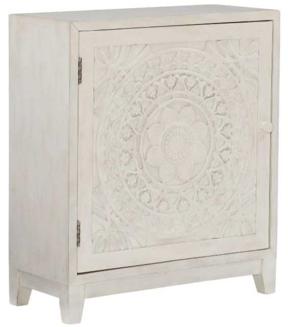 Powell® Grace White Antiqued Cabinet-0