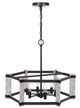 Cal® Lighting & Accessories Rutland Black/Fossil Chandelier-0