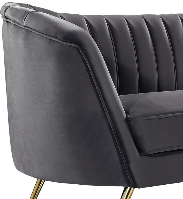 Meridian Furniture Margo Grey Velvet Chair-1