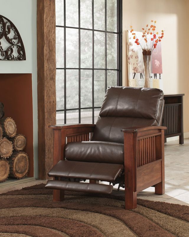 Signature Design by Ashley® Santa Fe Bark High Leg Recliner-3