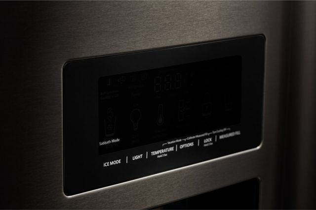 KitchenAid® 36 in. 27.0 Cu. Ft. PrintShield™ Black Stainless French Door Refrigerator-4