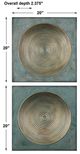 Uttermost® Sybil 2-Piece Antique Gold Wall Decor Set-2