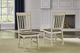 A-America® Beacon Pappercorn/Smokey White Slatback Dining Side Chair-1