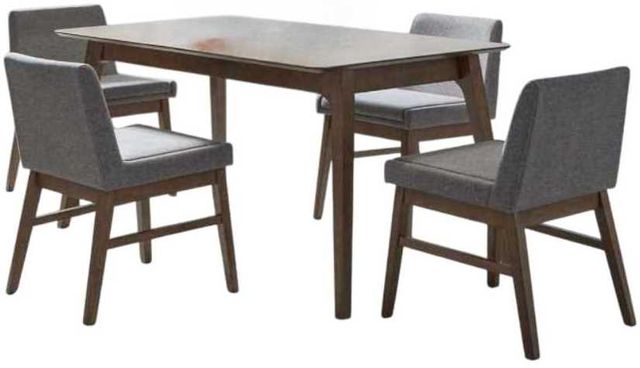 Liberty Furniture Space Savers 5-Piece Gray/Satin Walnut Dining Set-0