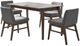 Liberty Furniture Space Savers 5-Piece Gray/Satin Walnut Dining Set-1