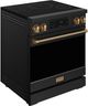 Thor Kitchen® Gordon Ramsay Collection 30" Black Pro Style Induction Range with Tilt Panel Touch Control and Bronze Trim-2
