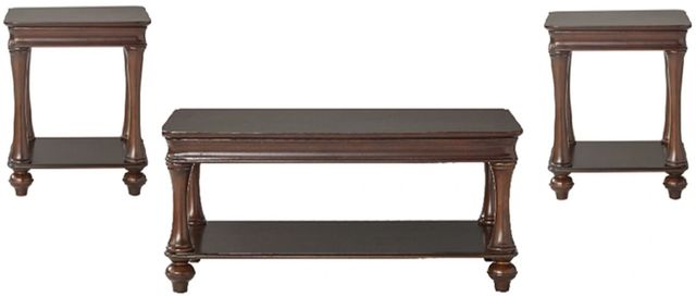 Hughes Furniture® 17200 3-Piece Dark Brown Occasional Table Set-0