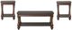 Hughes Furniture® 17200 3-Piece Dark Brown Occasional Table Set-2