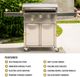 Blackstone® 3-Burner Stainless Steel Freestanding Liquid Propane Gas Grill -3