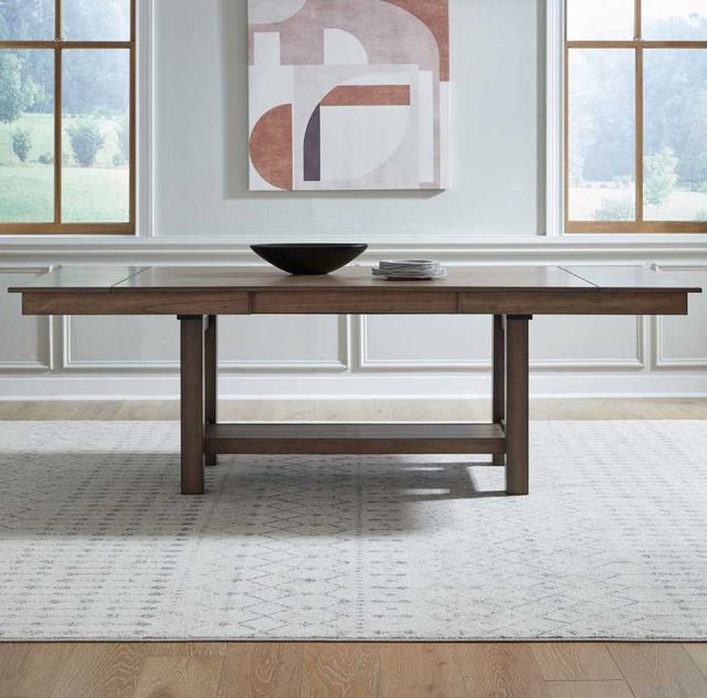 Liberty Furniture Brook Bay Sandstone Trestle Dining Table-3