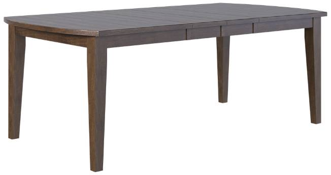 Country View Woodworking Customizable Bakersfield Hickory Top 40" Dining Table with 2-Leaves and Brown Maple Base