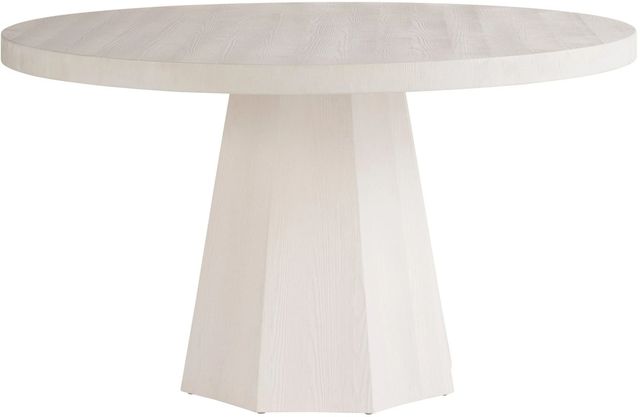 Universal Weekender Coastal Living Home Mackinaw White Sand Round Dining Table-0