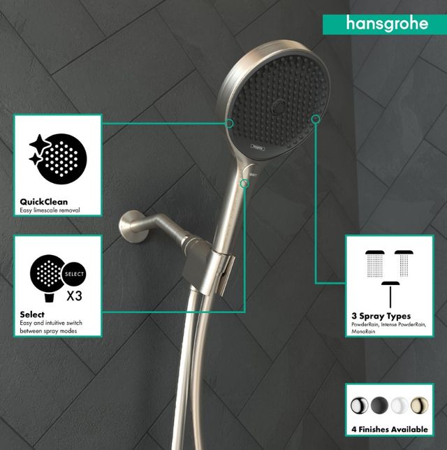 Hansgrohe Rainfinity Brushed Nickel 1.75 GPM Handshower-2