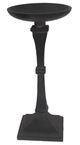 A & B Home Matte Black 11" Fabius Candle Holder-0