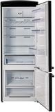 Unique Appliances Classic Retro 28" 17 Cu. Ft. Midnight Black Counter Depth Bottom Freezer Refrigerator-1