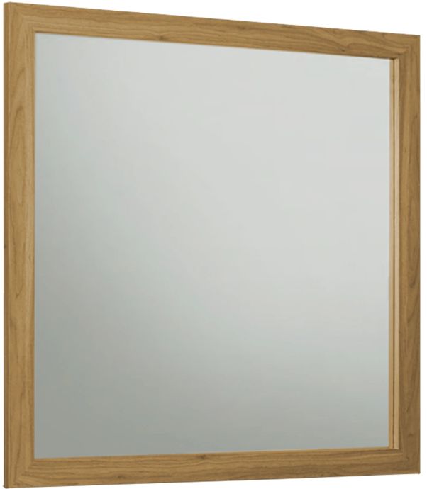 Monarch Specialties Inc. Medium Oak Wall Mirror-0