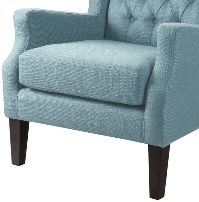 Olliix by Madison Park Blue Maxwell Button Tufted Wing Chair-3